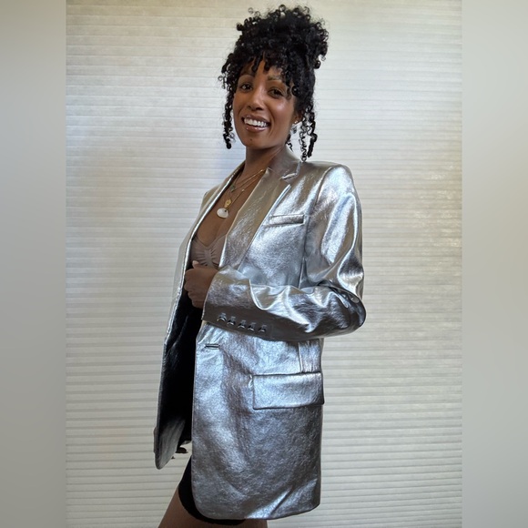 A.L.C. Silver Metallic Blazer - Picture 7 of 16